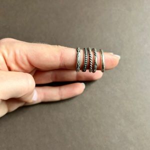 Silpada silver ring set